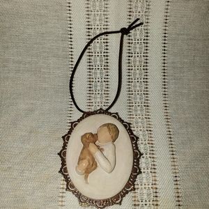 Cute Willow Tree 2009 Boy with Puppy Ornament